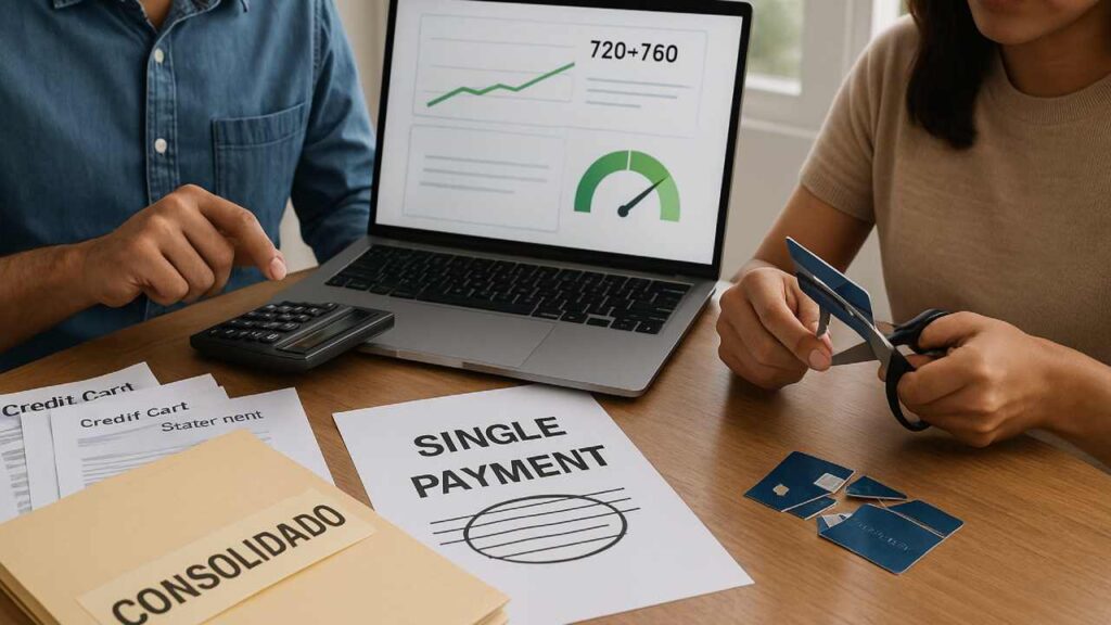 Consolidación inteligente_ cuándo unir tus créditos mejora tu score y cuándo no